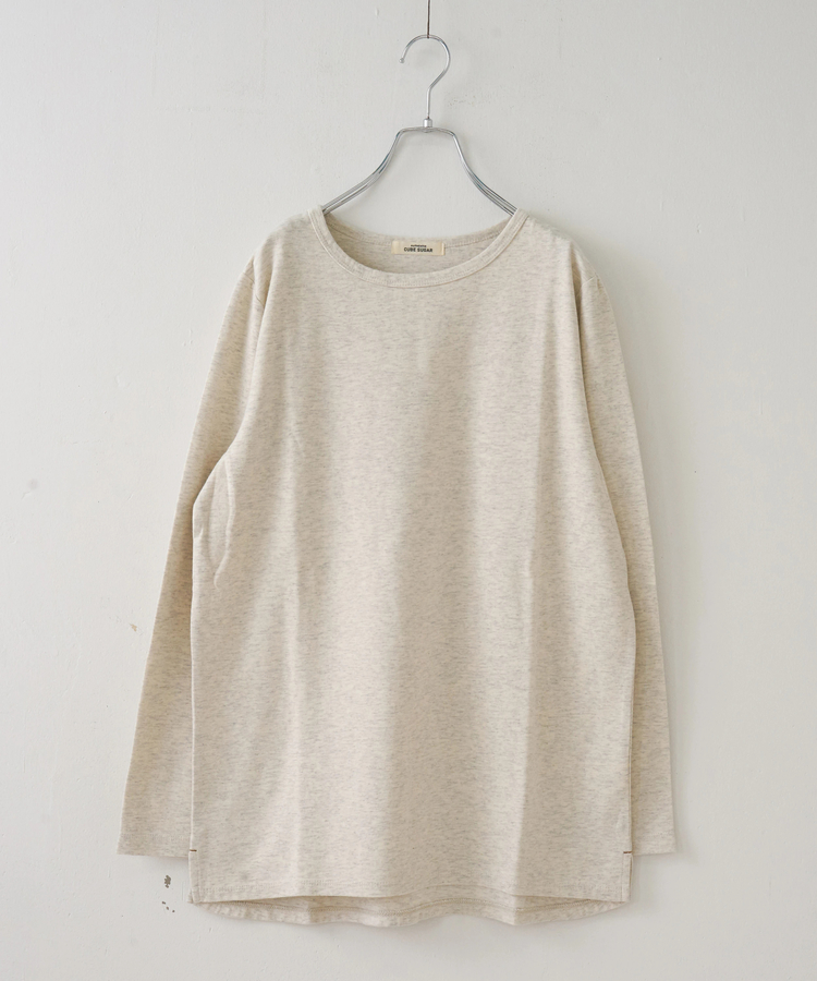 CUBE SUGAR(キューブシュガー) |【秋冬新作】裏起毛 スムース 長袖 クルーネック インナー
