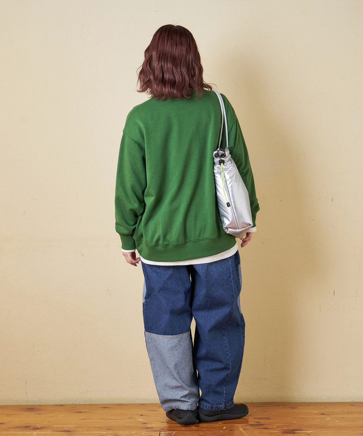 CUBE SUGAR(キューブシュガー) |【秋冬新作】TC裏毛 プリント × 刺繍 プルオーバー スウェット