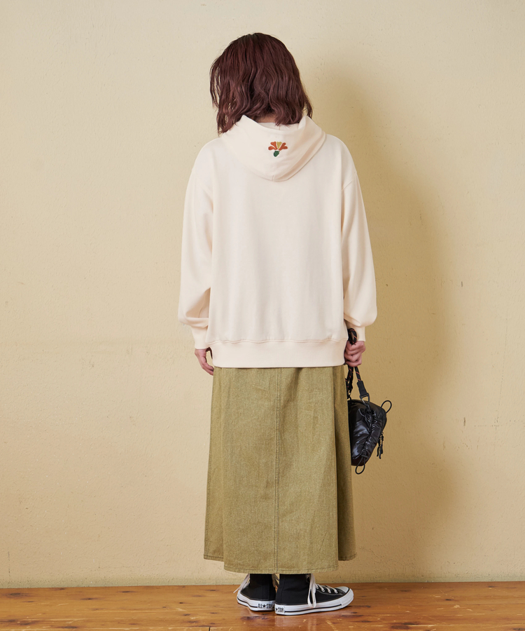 CUBE SUGAR(キューブシュガー) |【秋冬新作】TC裏毛 プリント × 刺繍 スウェット プルオーバー パーカー