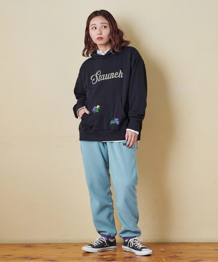 CUBE SUGAR(キューブシュガー) |【秋冬新作】TC裏毛 プリント × 刺繍 スウェット プルオーバー パーカー