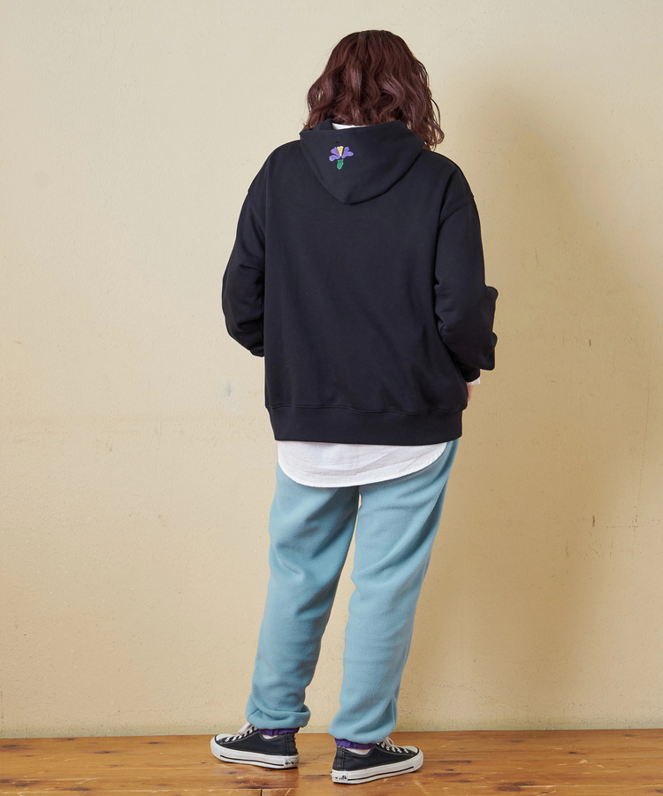 CUBE SUGAR(キューブシュガー) |【秋冬新作】TC裏毛 プリント × 刺繍 スウェット プルオーバー パーカー