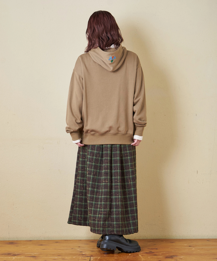 CUBE SUGAR(キューブシュガー) |【秋冬新作】TC裏毛 プリント × 刺繍 スウェット プルオーバー パーカー