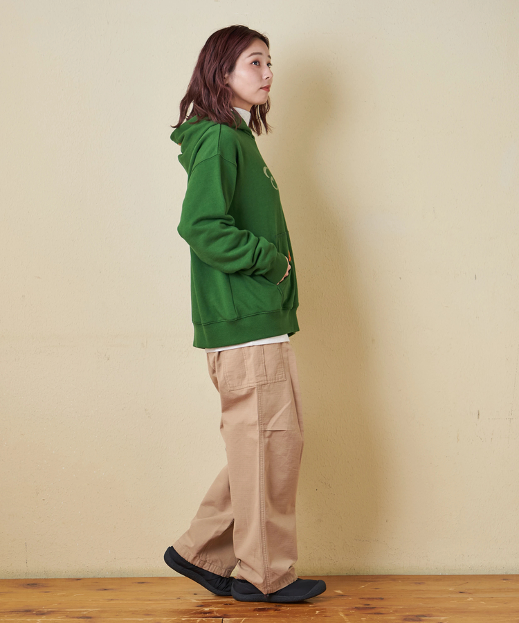 CUBE SUGAR(キューブシュガー) |【秋冬新作】TC裏毛 プリント × 刺繍 スウェット プルオーバー パーカー