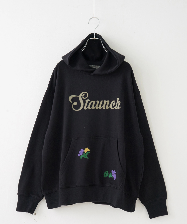 CUBE SUGAR(キューブシュガー) |【秋冬新作】TC裏毛 プリント × 刺繍 スウェット プルオーバー パーカー