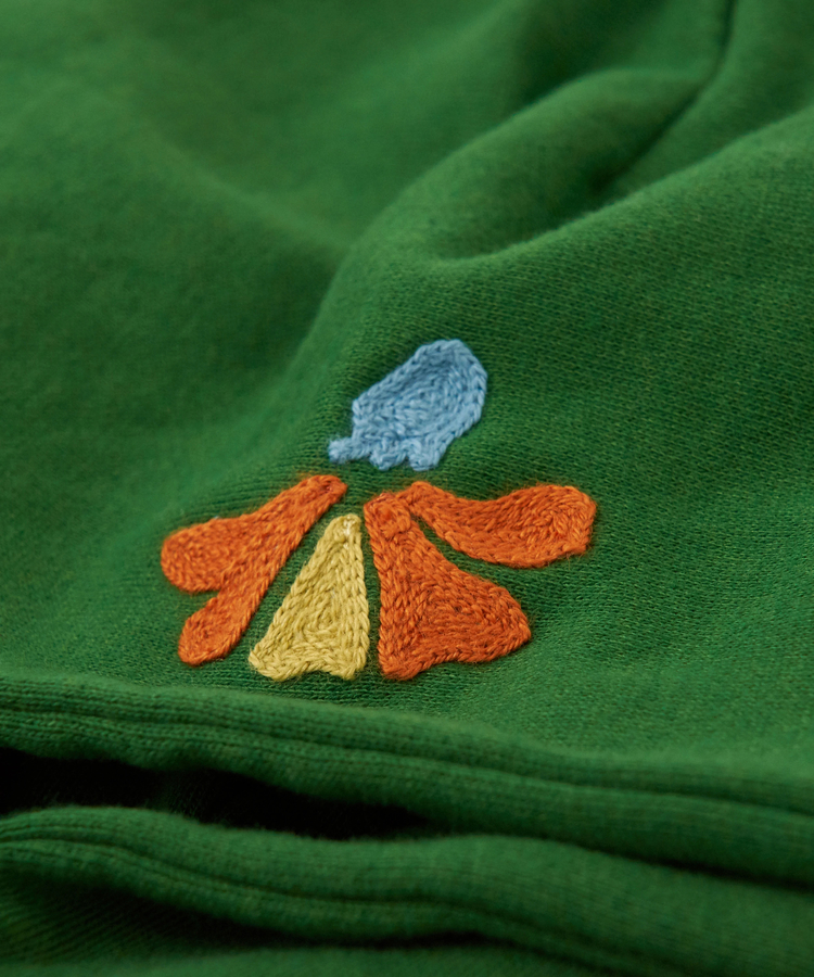 CUBE SUGAR(キューブシュガー) |【秋冬新作】TC裏毛 プリント × 刺繍 スウェット プルオーバー パーカー