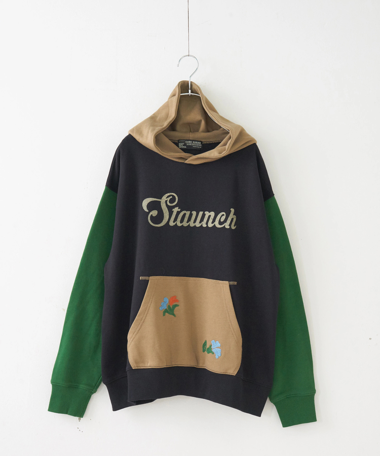 CUBE SUGAR(キューブシュガー) |【秋冬新作】TC裏毛 プリント × 刺繍 スウェット プルオーバー パーカー