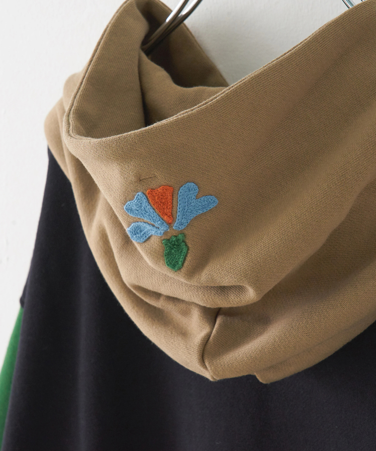 CUBE SUGAR(キューブシュガー) |【秋冬新作】TC裏毛 プリント × 刺繍 スウェット プルオーバー パーカー