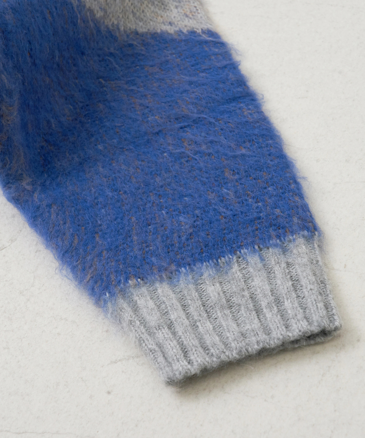 CUBE SUGAR(キューブシュガー) |【秋冬新作】モヘアタッチ ニット ジャガード マーブル柄 プルオーバー