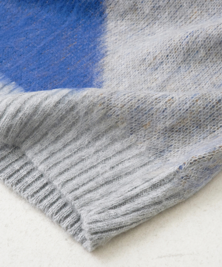 CUBE SUGAR(キューブシュガー) |【秋冬新作】モヘアタッチ ニット ジャガード マーブル柄 プルオーバー