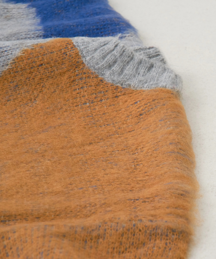 CUBE SUGAR(キューブシュガー) |【秋冬新作】モヘアタッチ ニット ジャガード マーブル柄 プルオーバー