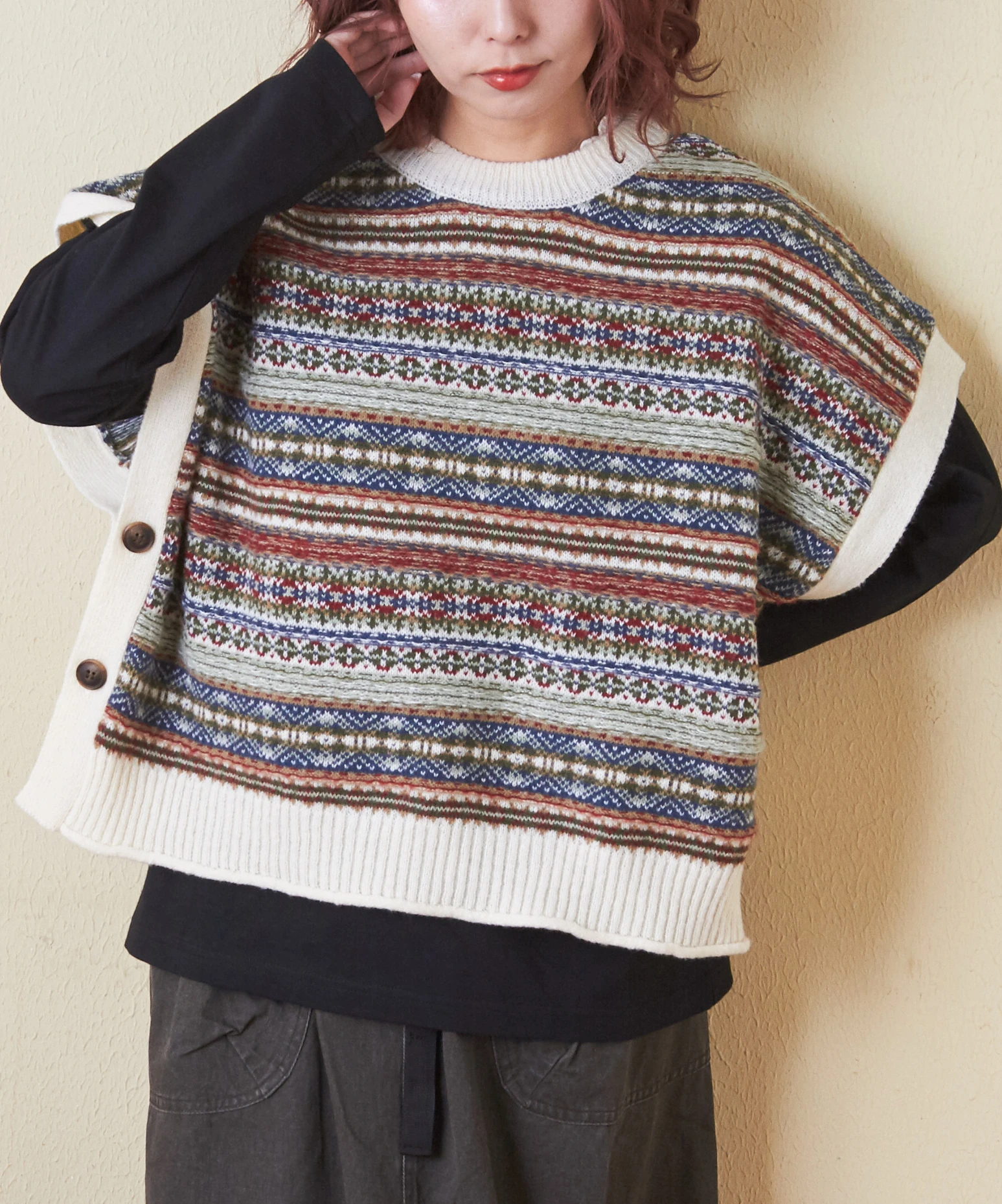 美品【FIRMUM】ウルグアイウール ダブルジャガードベスト 重ね着 ゆったり 楽天市場】[TG-FR1503TV]FIRMUM(フィルマム) ウルグアイウール