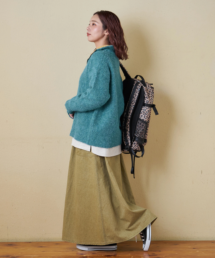 CUBE SUGAR(キューブシュガー) |【秋冬新作】1/4.6ループヤーン ハーフジップ プルオーバー ニット