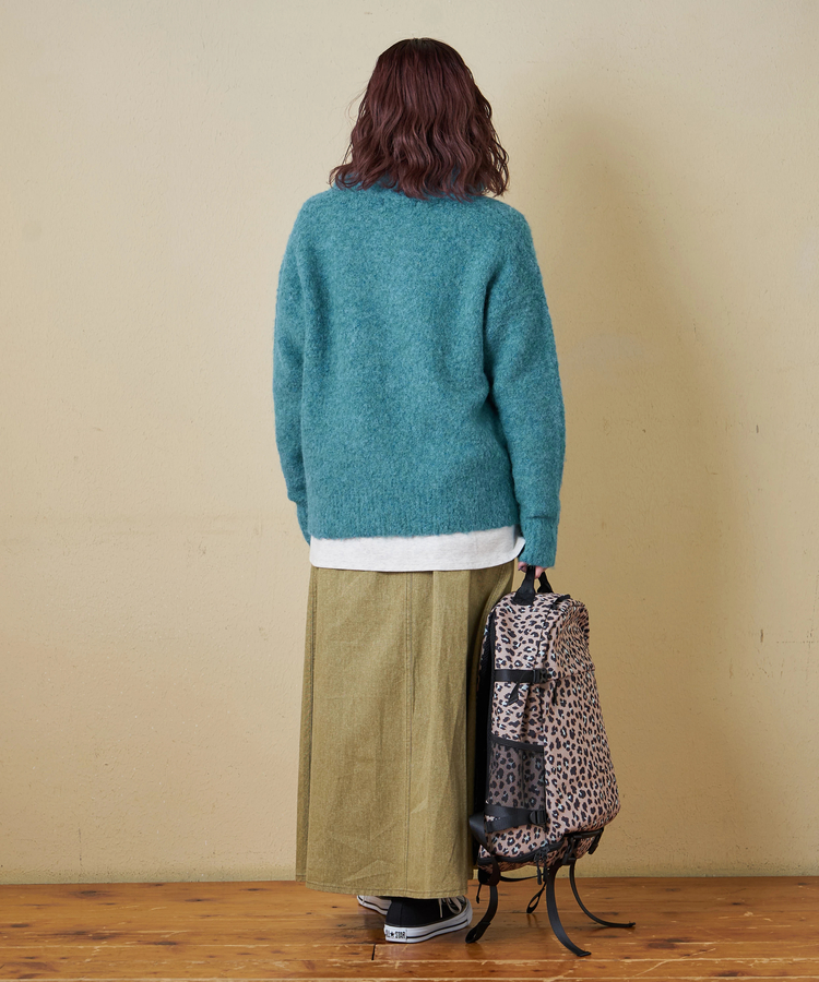 CUBE SUGAR(キューブシュガー) |【秋冬新作】1/4.6ループヤーン ハーフジップ プルオーバー ニット