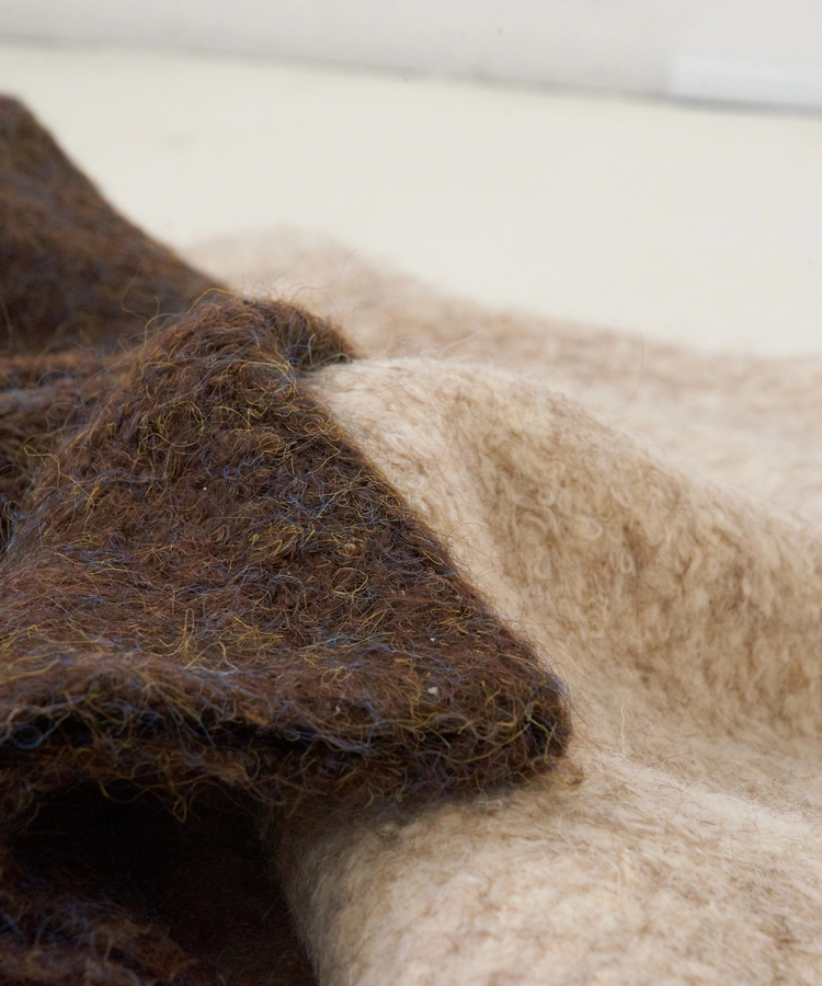 CUBE SUGAR(キューブシュガー) |【秋冬新作】1/4.6ループヤーン ハーフジップ プルオーバー ニット