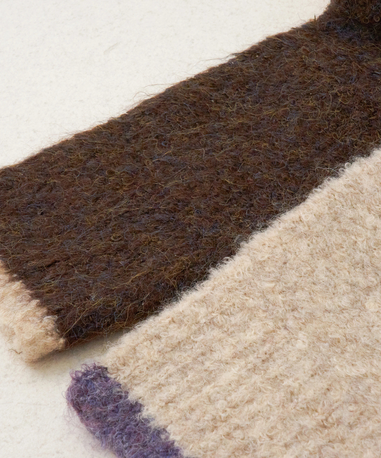 CUBE SUGAR(キューブシュガー) |【秋冬新作】1/4.6ループヤーン ニット クルーネック カーディガン