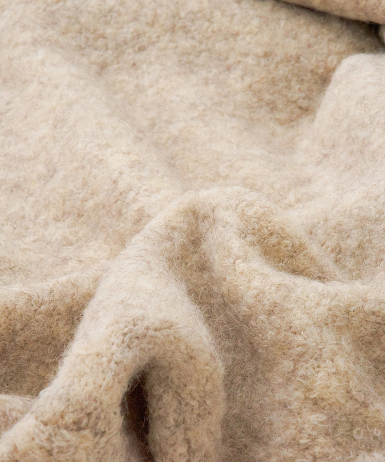 CUBE SUGAR(キューブシュガー) |【秋冬新作】1/4.6ループヤーン ニット クルーネック カーディガン