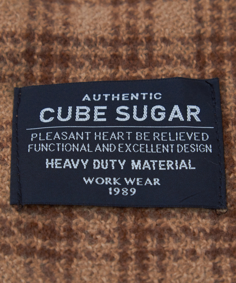 CUBE SUGAR(キューブシュガー) |【秋新作】チェック柄 切替 ストール