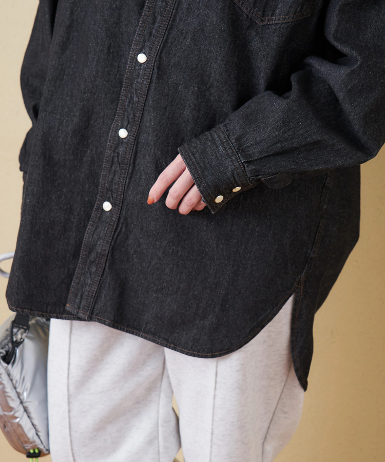 CUBE SUGAR(キューブシュガー) |【秋冬新作】8オンス デニム ビッグ レギュラー シャツ