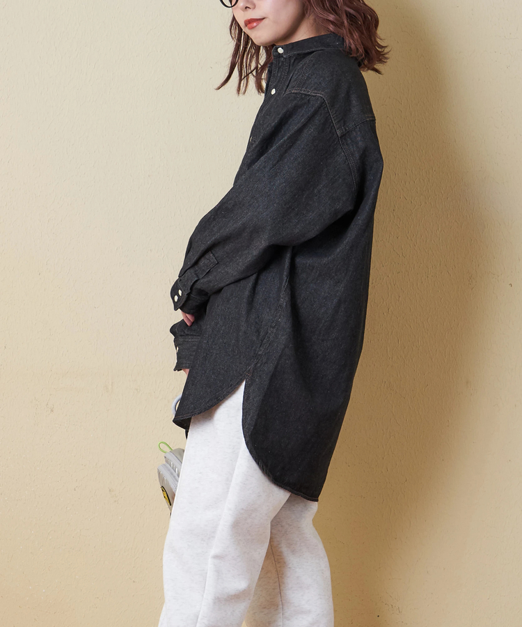 CUBE SUGAR(キューブシュガー) |【秋冬新作】8オンス デニム ビッグ レギュラー シャツ