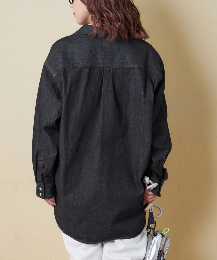 CUBE SUGAR(キューブシュガー) |【秋冬新作】8オンス デニム ビッグ レギュラー シャツ