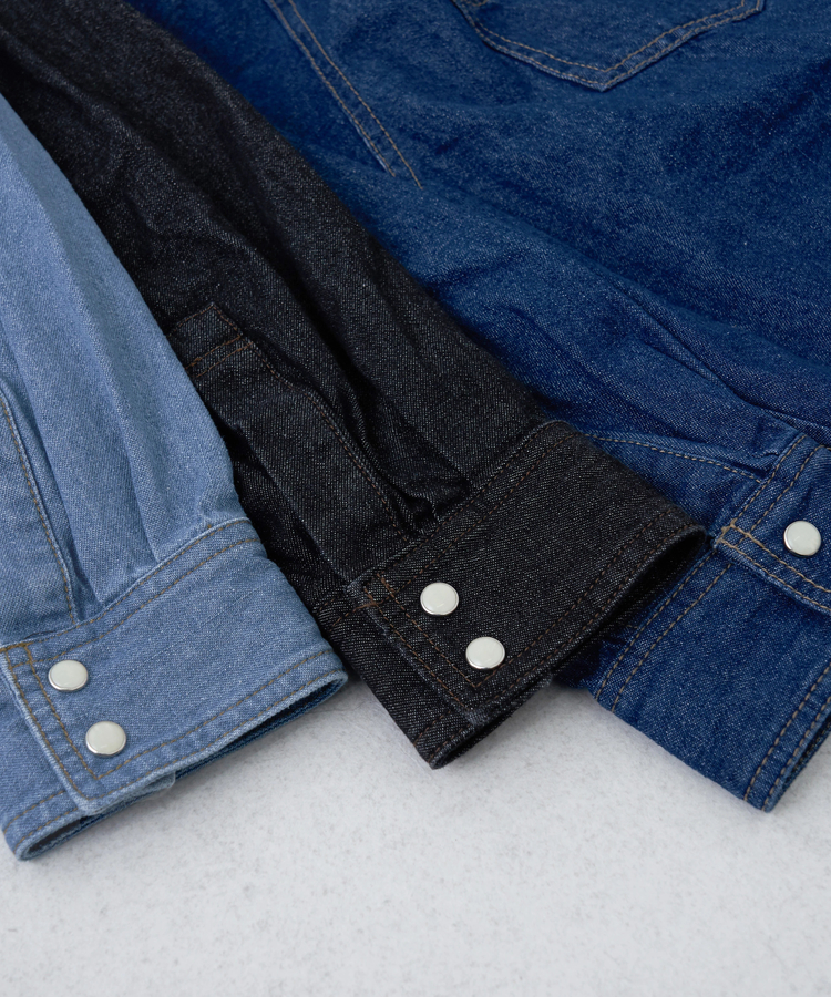 CUBE SUGAR(キューブシュガー) |【秋冬新作】8オンス デニム ビッグ レギュラー シャツ