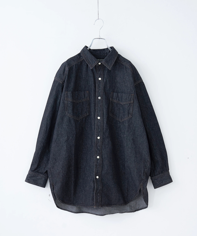 CUBE SUGAR(キューブシュガー) |【秋冬新作】8オンス デニム ビッグ レギュラー シャツ