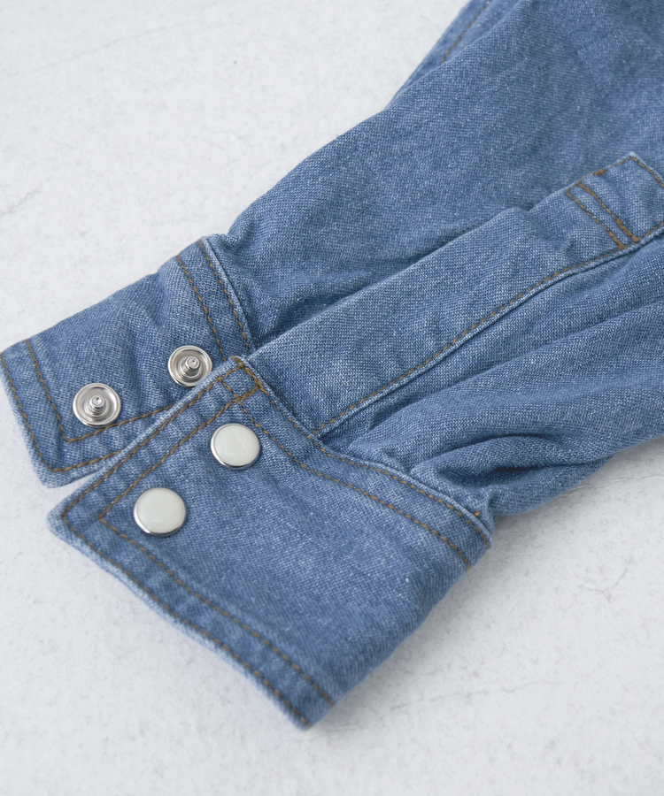 CUBE SUGAR(キューブシュガー) |【秋冬新作】8オンス デニム ビッグ レギュラー シャツ