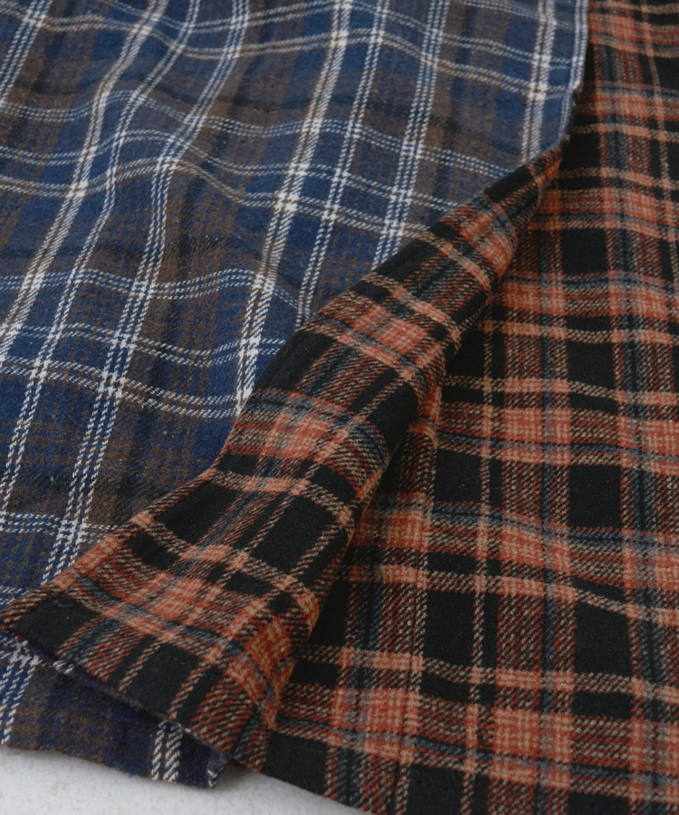 CUBE SUGAR(キューブシュガー) |【秋冬新作】ネルチェック ラップ風 スカート