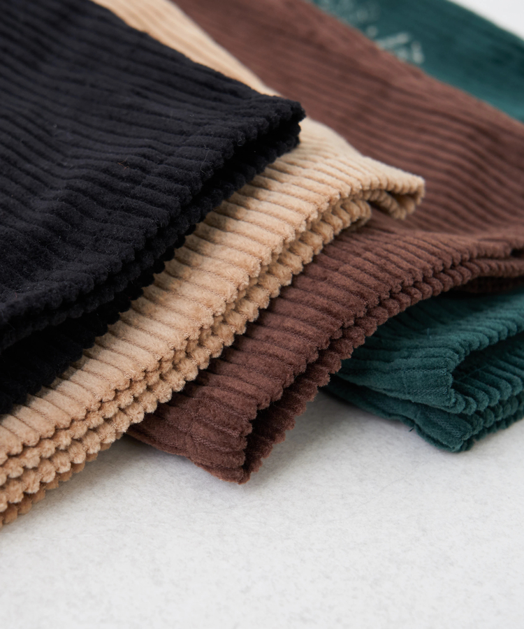 CUBE SUGAR(キューブシュガー) |【秋冬新作】6W コーデュロイ ロゴプリント イージーパンツ