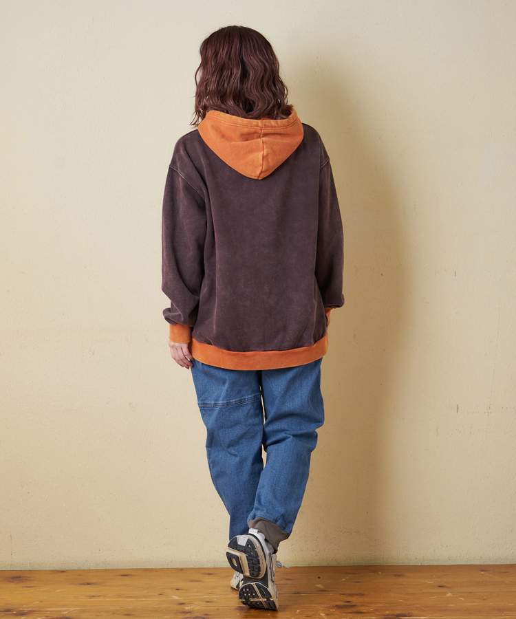 CUBE SUGAR(キューブシュガー) |【秋冬新作】ストレッチ デニム 裏起毛 切替 ジョガーパンツ