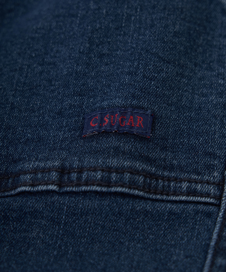 CUBE SUGAR(キューブシュガー) |【秋冬新作】ストレッチ デニム 裏起毛 切替 ジョガーパンツ