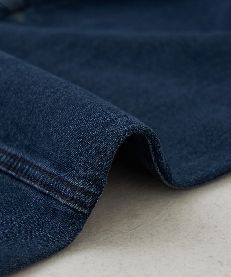 CUBE SUGAR(キューブシュガー) |【秋冬新作】ストレッチ デニム 裏起毛 切替 ジョガーパンツ