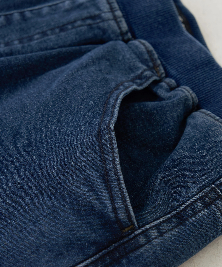 CUBE SUGAR(キューブシュガー) |【秋冬新作】ストレッチ デニム 裏起毛 ダーツ コクーンパンツ