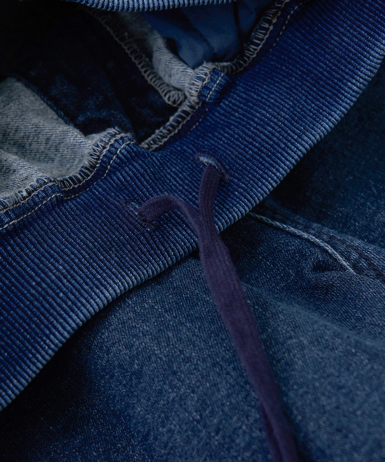 CUBE SUGAR(キューブシュガー) |【秋冬新作】ストレッチ デニム 裏起毛 ダーツ コクーンパンツ