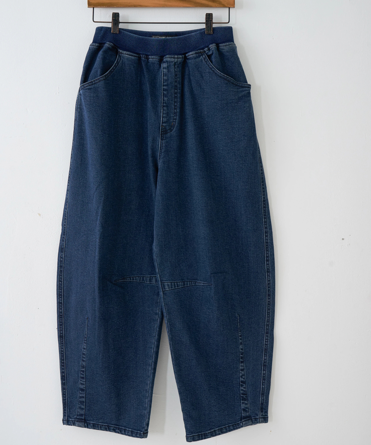 CUBE SUGAR(キューブシュガー) |【秋冬新作】ストレッチ デニム 裏起毛 ダーツ コクーンパンツ