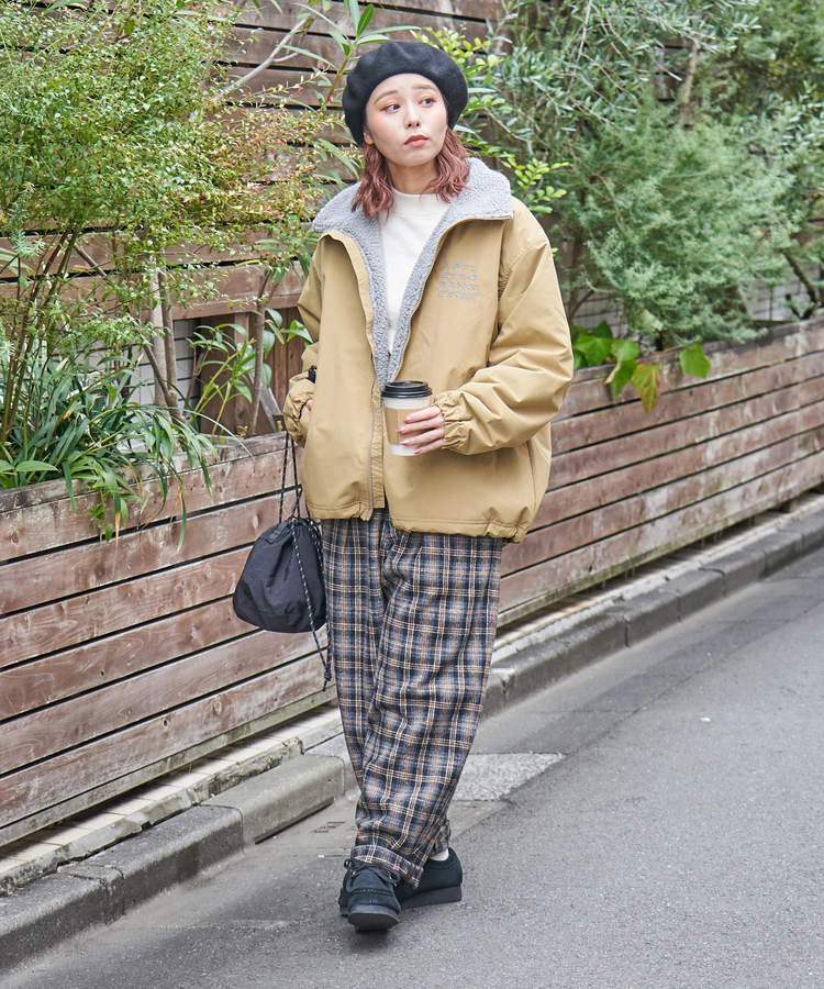 CUBE SUGAR(キューブシュガー) |【秋冬新作】ウールフィール イージータックパンツ