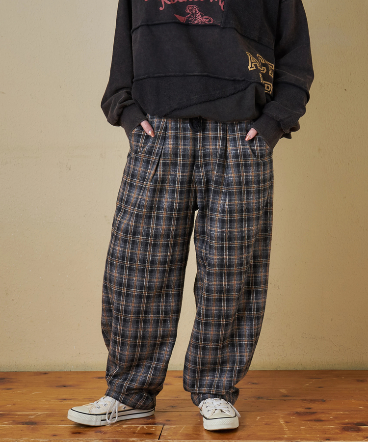 CUBE SUGAR(キューブシュガー) |【秋冬新作】ウールフィール イージータックパンツ