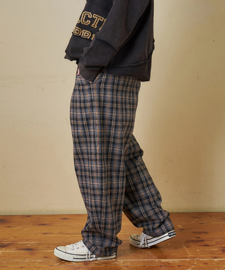 CUBE SUGAR(キューブシュガー) |【秋冬新作】ウールフィール イージータックパンツ
