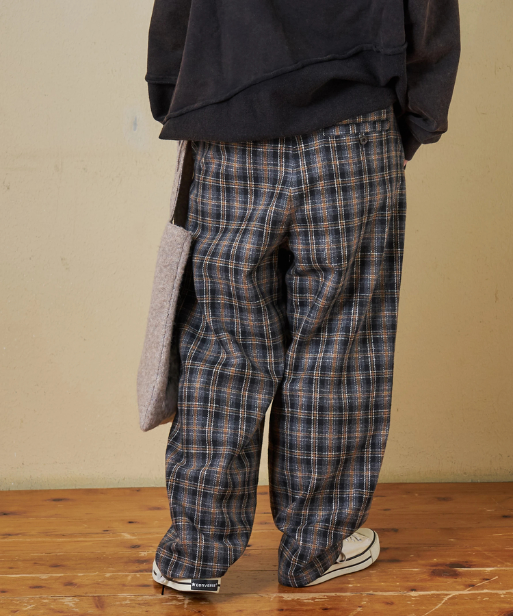 CUBE SUGAR(キューブシュガー) |【秋冬新作】ウールフィール イージータックパンツ