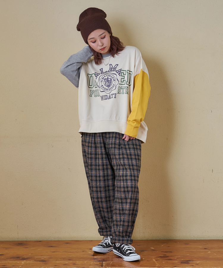 CUBE SUGAR(キューブシュガー) |【秋冬新作】ウールフィール イージータックパンツ