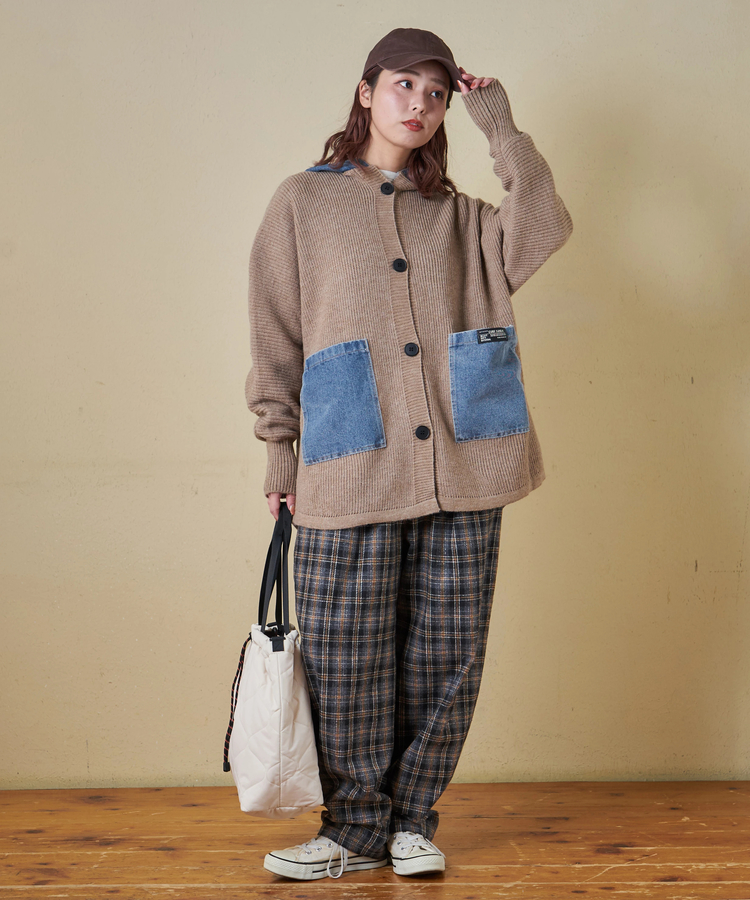 CUBE SUGAR(キューブシュガー) |【秋冬新作】ウールフィール イージータックパンツ