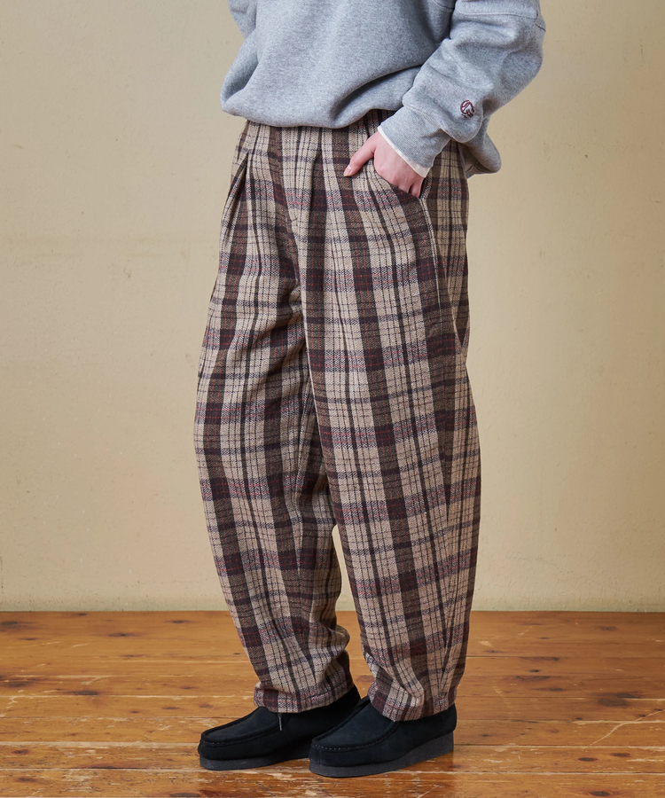 CUBE SUGAR(キューブシュガー) |【秋冬新作】ウールフィール イージータックパンツ