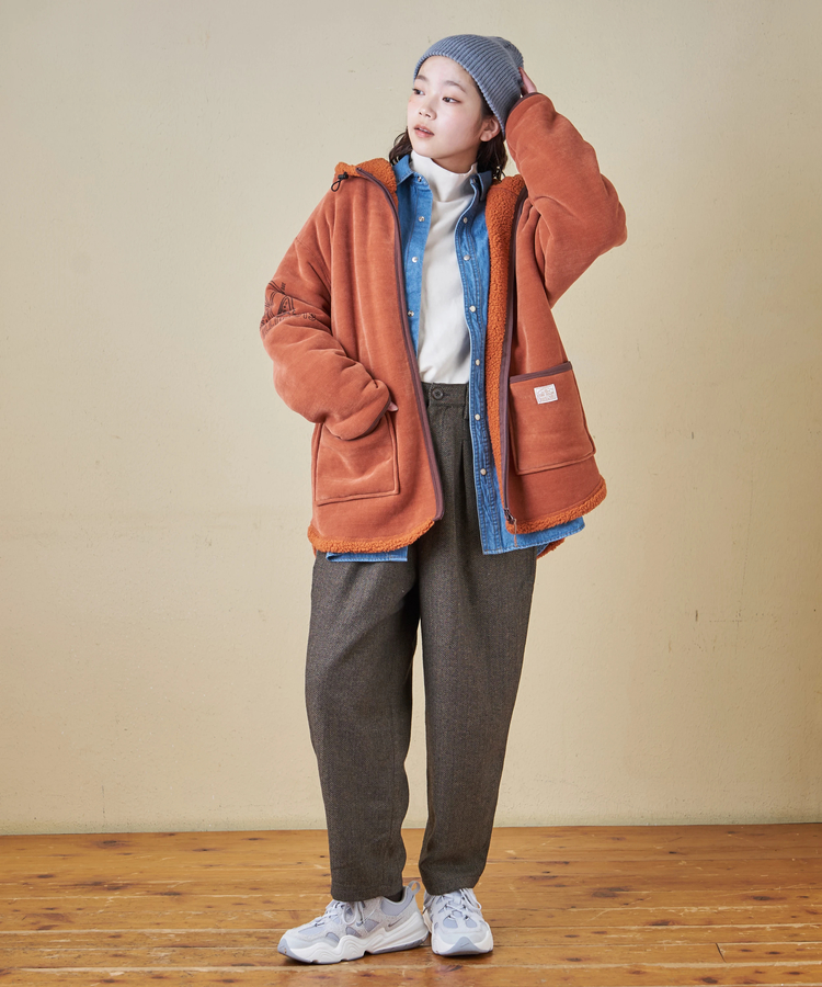 CUBE SUGAR(キューブシュガー) |【秋冬新作】ウールフィール イージータックパンツ