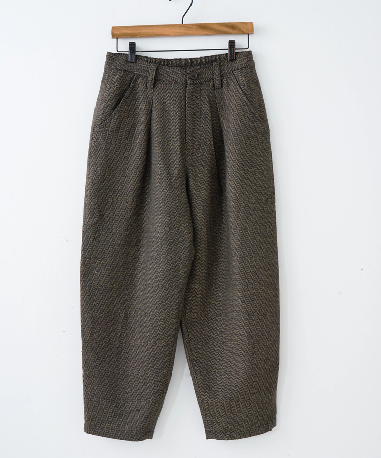 CUBE SUGAR(キューブシュガー) |【秋冬新作】ウールフィール イージータックパンツ