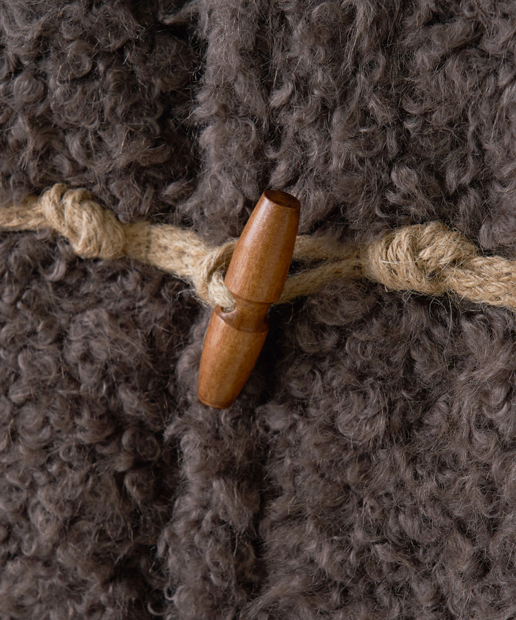 CUBE SUGAR(キューブシュガー) |【秋冬新作】カーリーファー トグルボタン ジャケット