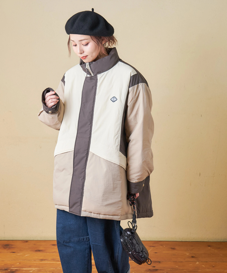 CUBE SUGAR(キューブシュガー) |【秋冬新作】ナイロン 中綿 モンスター ジャケット