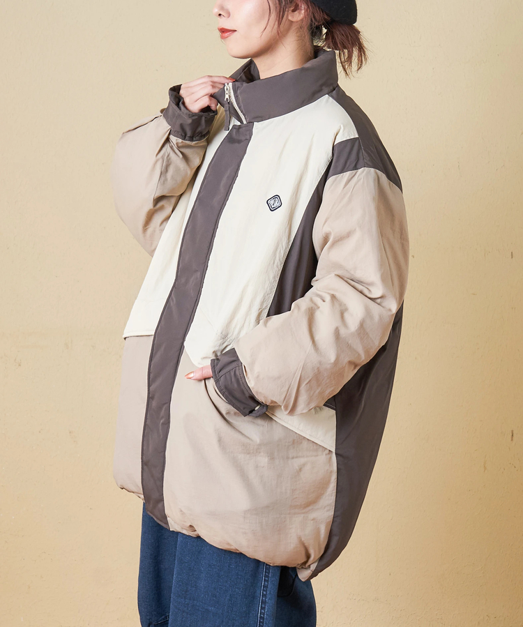 CUBE SUGAR(キューブシュガー) |【秋冬新作】ナイロン 中綿 モンスター ジャケット