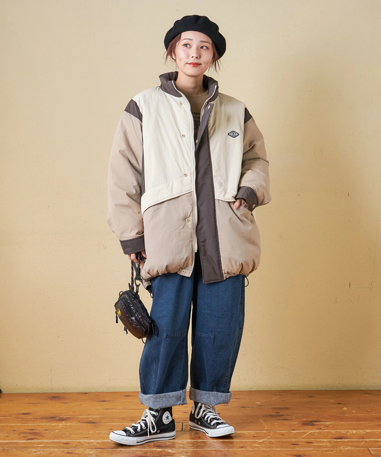 CUBE SUGAR(キューブシュガー) |【秋冬新作】ナイロン 中綿 モンスター ジャケット