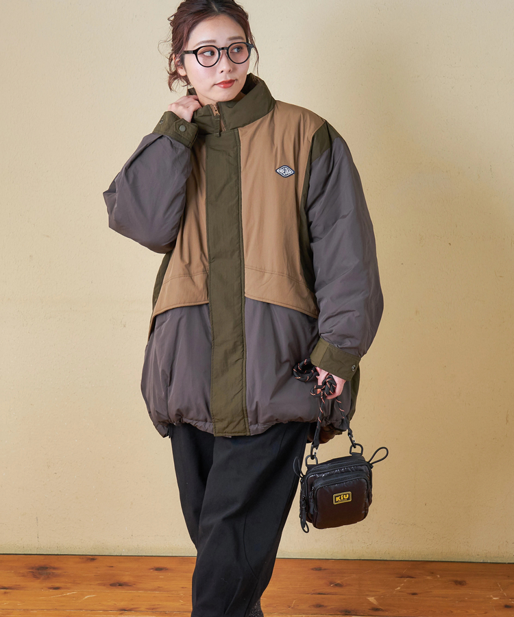 CUBE SUGAR(キューブシュガー) |【秋冬新作】ナイロン 中綿 モンスター ジャケット