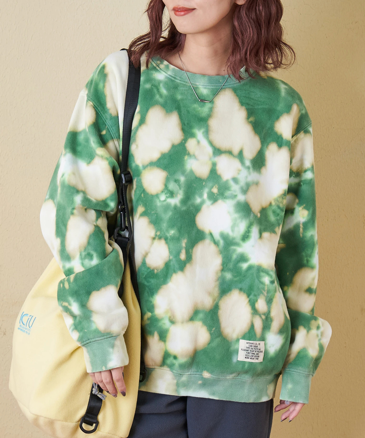 CUBE SUGAR(キューブシュガー) |【秋冬新作】裏起毛 スウェット タイダイ プルオーバー